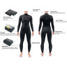 Гидрокостюм женский DAKINE WOMEN'S MISSION CHEST ZIP FULL SUIT 3/2mm Black Размер 16 DK21W32MZ (0604565436603)